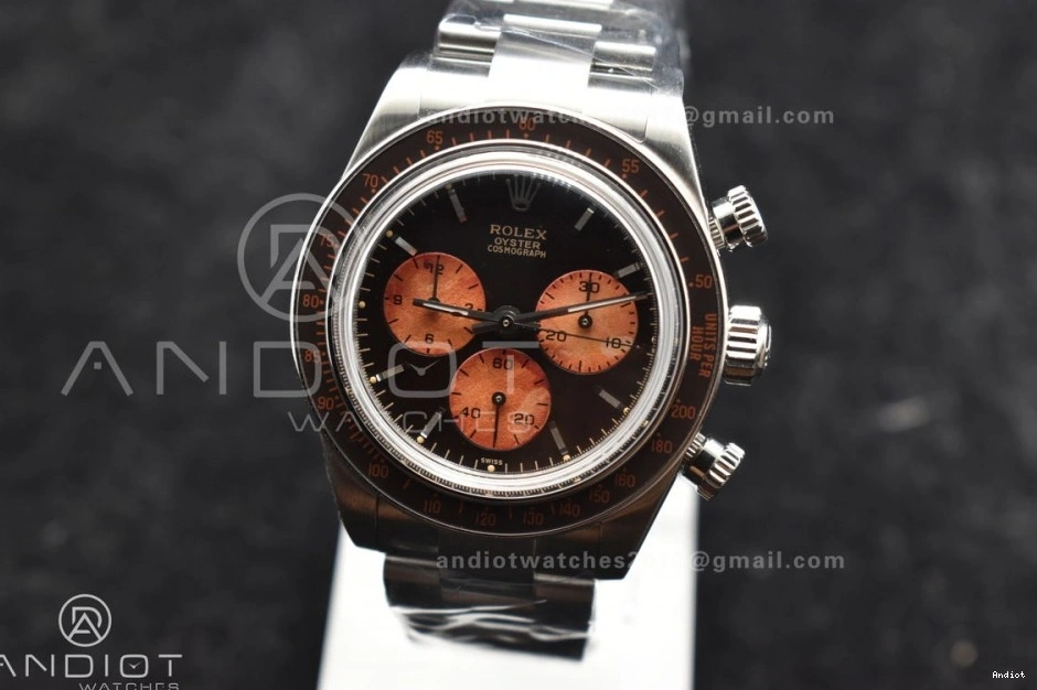 Bracelet on A7750 SS Best Daytona ADGF Edition Dial Orange SS Black 0325